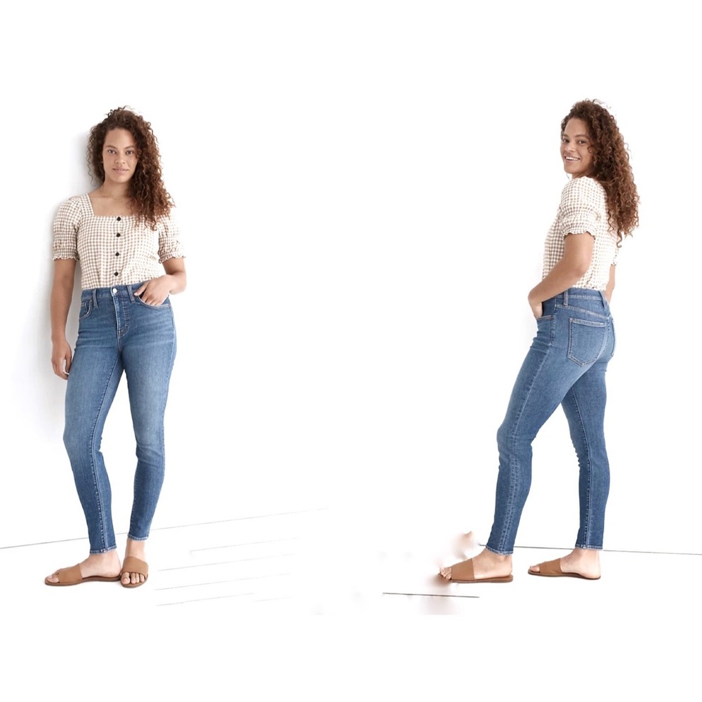 Madewell 9" HIGH-Rise Skinny Jeans in Heathfield Wash Size 27". **FREE GIFT **